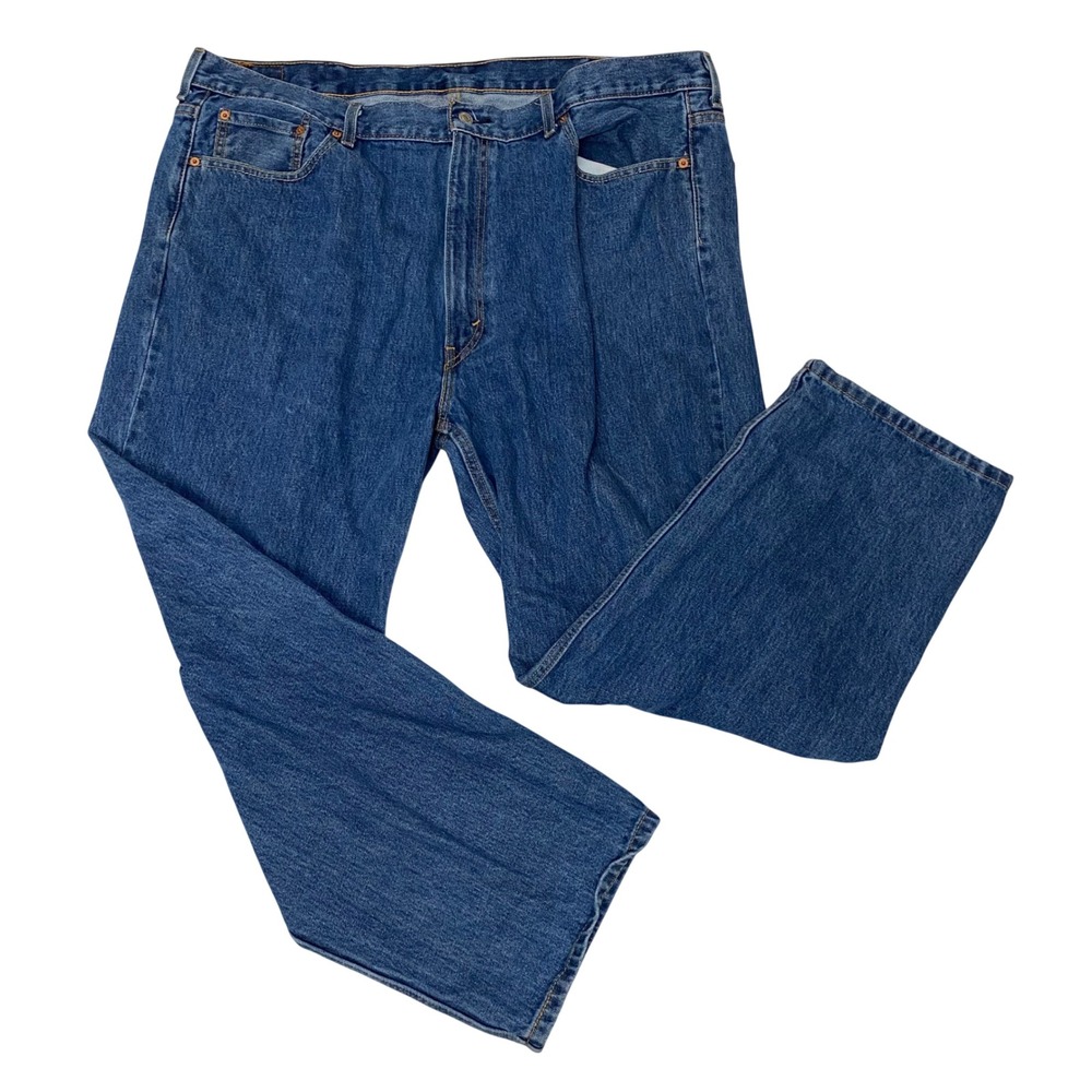 Levis 550 Mens Jeans 46x30 Relaxed Fit Medium Wash Blue Denim Straight Leg
